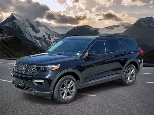 AGATE BLACK METALLIC 2023 Ford Explorer XLT