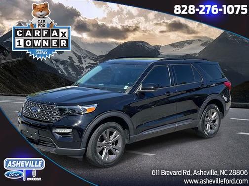 AGATE BLACK METALLIC 2023 Ford Explorer XLT