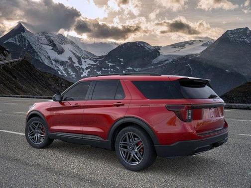 Rapid Red Metallic Tinted Clearcoat 2026 Ford Explorer ST-Line