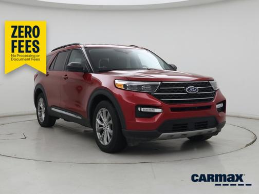 Red 2021 Ford Explorer XLT