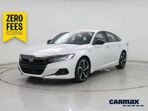 White 2022 Honda Accord Hybrid Sport