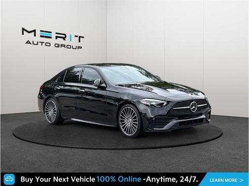 Black 2024 Mercedes-Benz C-Class C 300 Sedan 4D