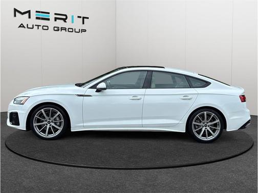 White 2025 Audi A5 Sportback 45 S Line Premium