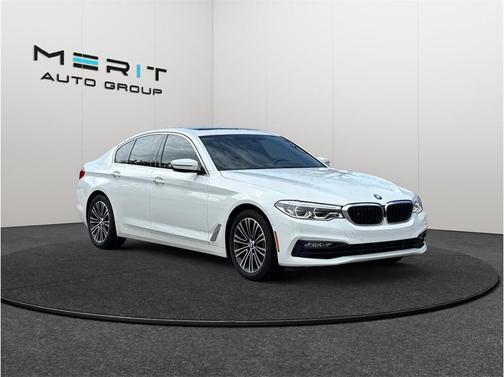White 2017 BMW 540 540i Sedan 4D