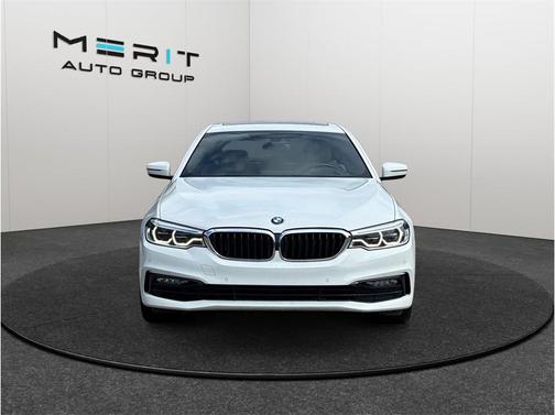 White 2017 BMW 540 540i Sedan 4D