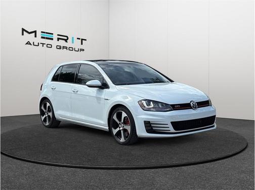Pure White 2016 Volkswagen Golf GTI 2.0T Autobahn w/Performance Package 4-Door
