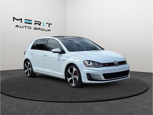 Pure White 2016 Volkswagen Golf GTI 2.0T Autobahn w/Performance Package 4-Door