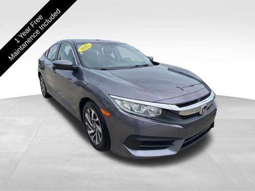 Modern Steel Metallic 2017 Honda Civic EX