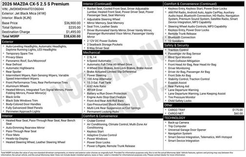2026 Mazda CX-5 2.5 S