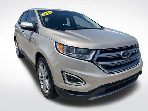 White Gold 2018 Ford Edge Titanium