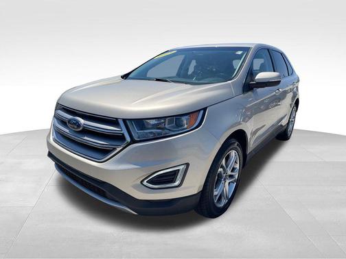 White Gold 2018 Ford Edge Titanium