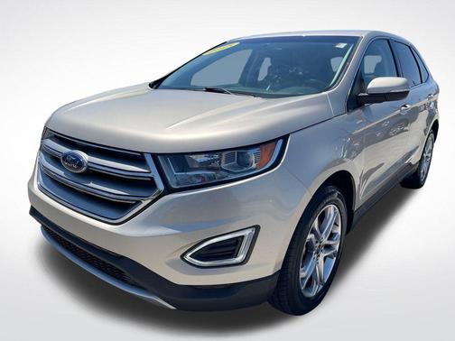 White Gold 2018 Ford Edge Titanium