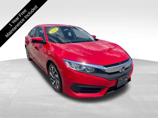 Red 2018 Honda Civic EX