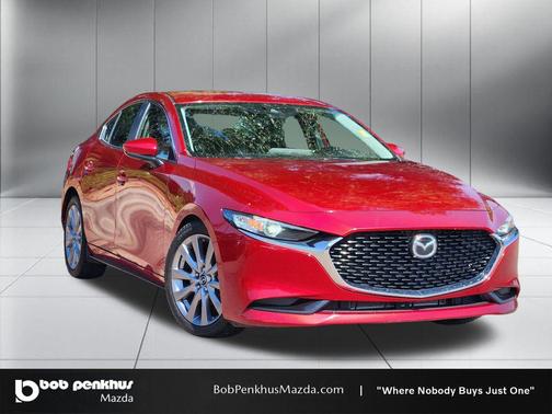 Soul Red Crystal Metallic 2019 Mazda Mazda3 FWD w/Select Package