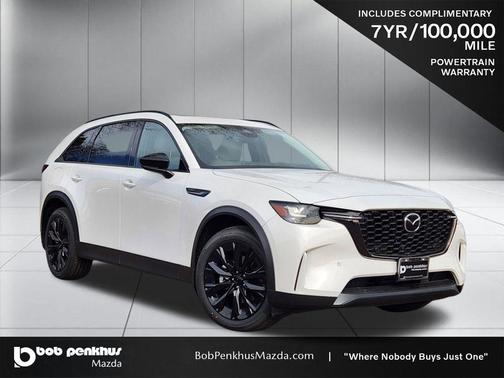 Rhodium White Premium 2026 Mazda CX-90 PHEV Premium Sport