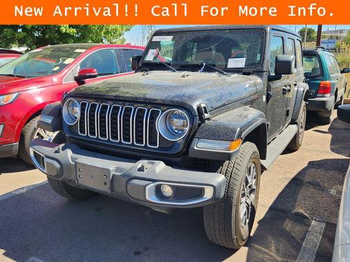 Black Clearcoat 2024 Jeep Wrangler 4-Door Sahara 4x4