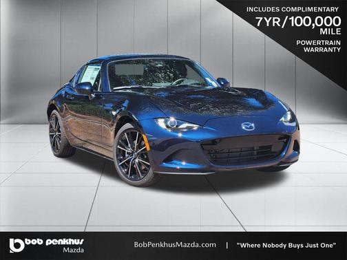 Deep Crystal Blue Mica 2026 Mazda MX-5 Miata RF Grand Touring