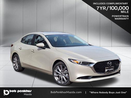 Platinum Quartz Metallic 2026 Mazda Mazda3 FWD w/Preferred Package