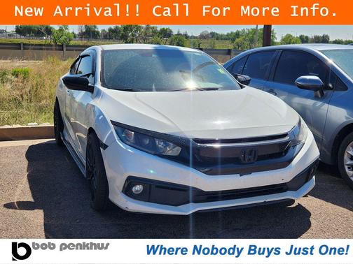 Platinum White Pearl 2019 Honda Civic Sport
