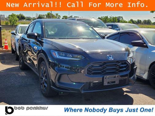 Crystal Black Pearl 2023 Honda HR-V AWD Sport