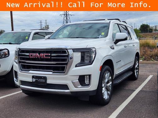 White Frost Tricoat 2021 GMC Yukon SLT
