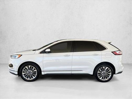 Star White Metallic Tri-Coat 2020 Ford Edge Titanium
