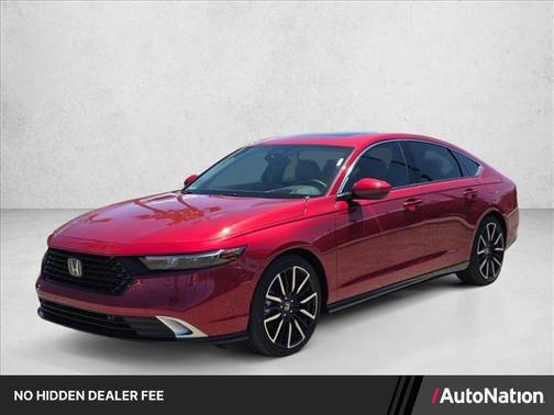 Radiant Red Metallic 2026 Honda Accord Hybrid Touring