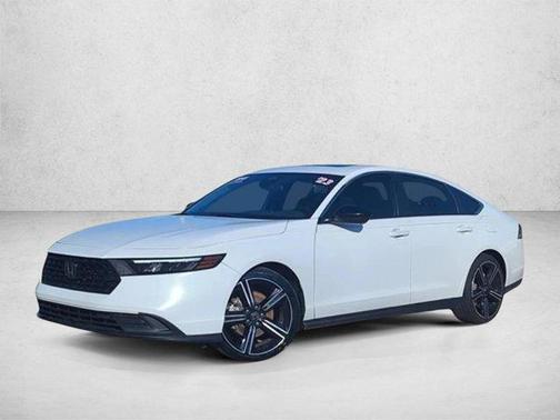 Platinum White Pearl 2023 Honda Accord Hybrid Sport