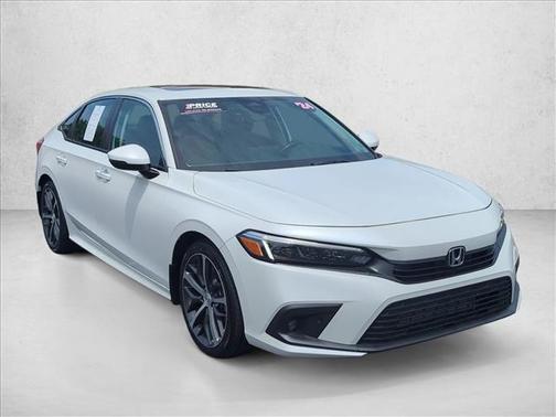 Platinum White Pea 2024 Honda Civic Touring