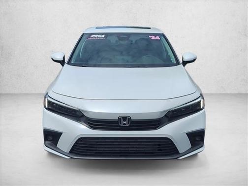 Platinum White Pea 2024 Honda Civic Touring
