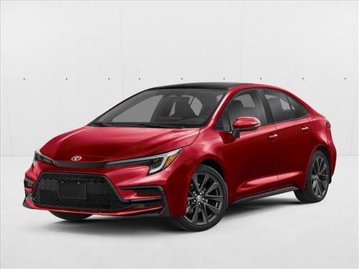 Ruby Flare Pearl/Midnight Black Metallic 2026 Toyota Corolla SE