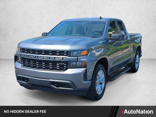 Satin Steel Metallic 2021 Chevrolet Silverado 1500 Custom