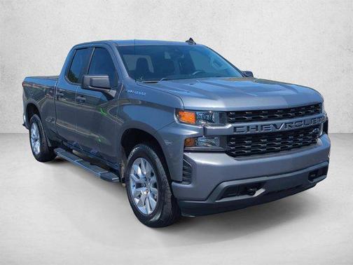 Satin Steel Metallic 2021 Chevrolet Silverado 1500 Custom