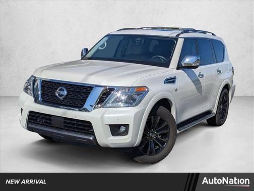 Pearl White Tricoat 2019 Nissan Armada Platinum
