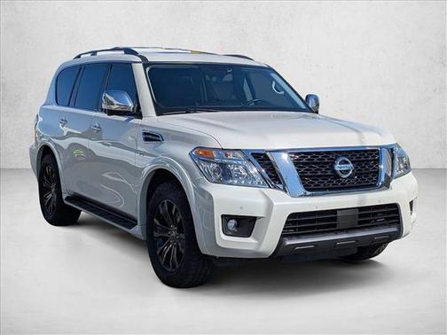 Pearl White Tricoat 2019 Nissan Armada Platinum