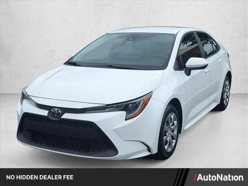 White 2022 Toyota Corolla LE