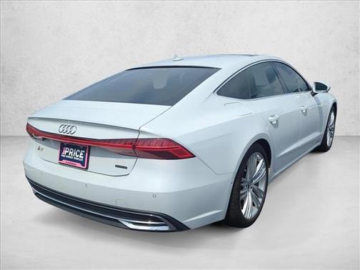 White 2019 Audi A7 55 Premium