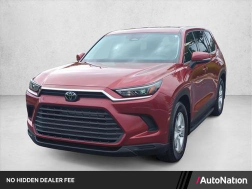 Ruby Flare Pearl 2025 Toyota Highlander Hybrid LE