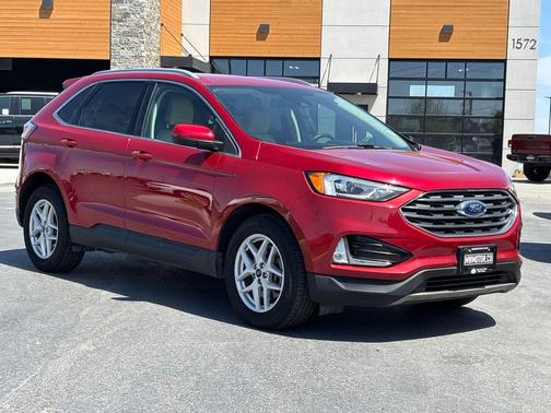 Rapid Red Metallic Tinted Clearcoat 2021 Ford Edge SEL
