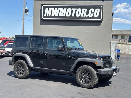 Black Clearcoat 2018 Jeep Wrangler JK Unlimited Willys Wheeler W