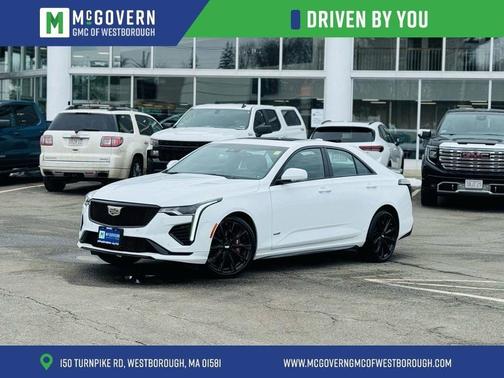Summit White 2023 Cadillac CT4-V V-Series