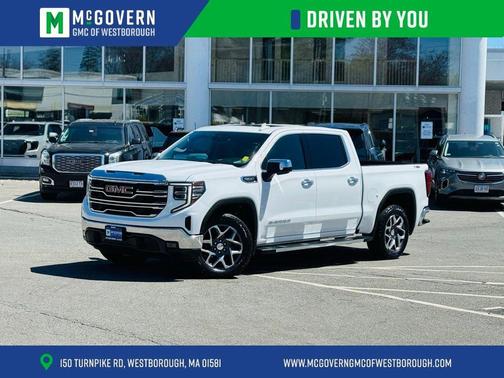 Summit White 2023 GMC Sierra 1500 SLT