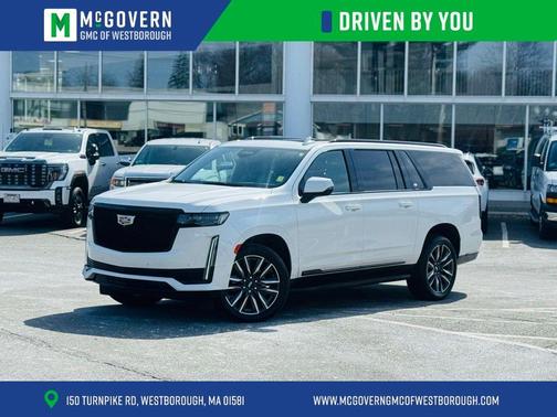 Crystal White Tri-Coat 2021 Cadillac Escalade ESV Sport