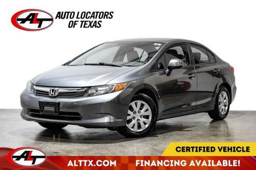 Gray 2012 Honda Civic LX