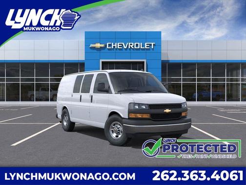 Summit White 2025 Chevrolet Express 3500 Work Van