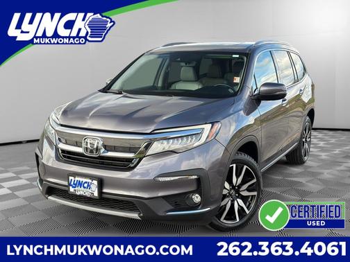 Platinum White Pearl 2021 Honda Pilot Touring 7-Passenger