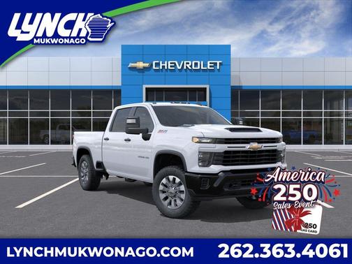 Summit White 2026 Chevrolet Silverado 2500 Custom