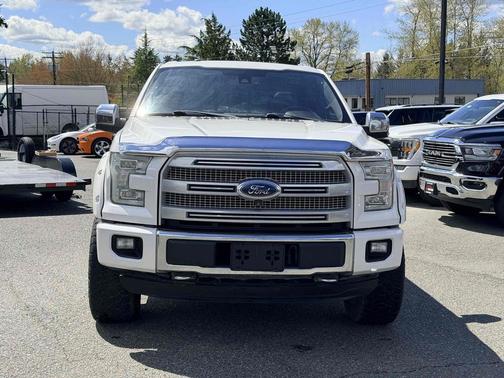 White Platinum Metallic Tri-Coat 2015 Ford F-150 Platinum