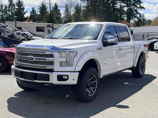 White Platinum Metallic Tri-Coat 2015 Ford F-150 Platinum