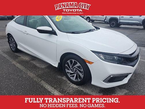 Platinum White Pearl 2020 Honda Civic LX